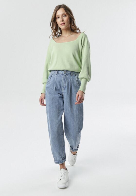 Jasnozielony Sweter Lees 2
