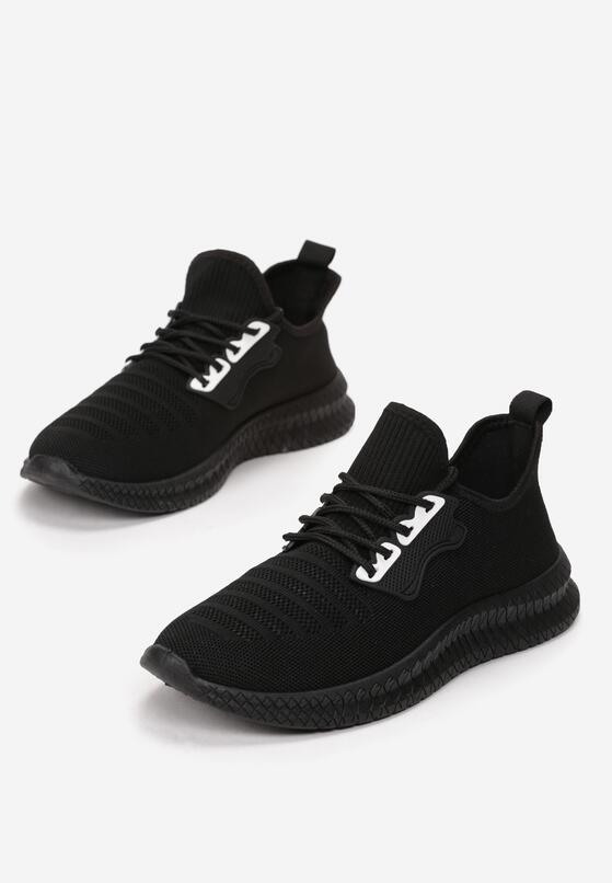 Czarno-Białe Buty Sportowe Thurdian 2
