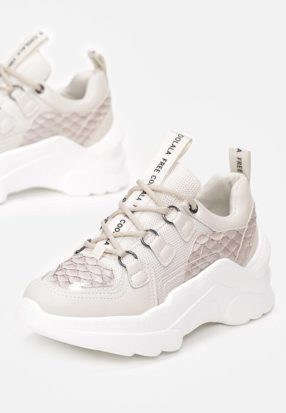 Beżowe Sneakersy Eluno 5