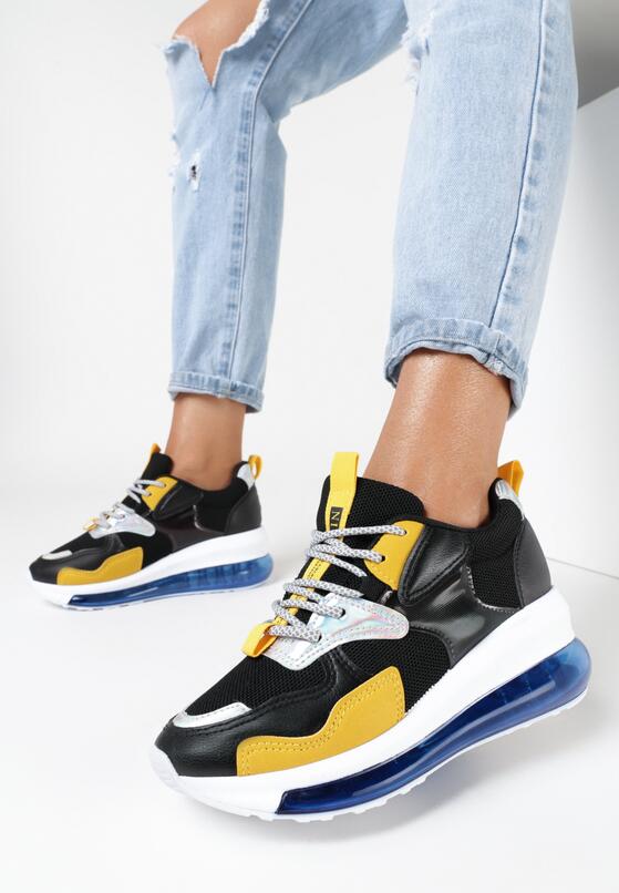 Czarne Sneakersy Sicalis 1