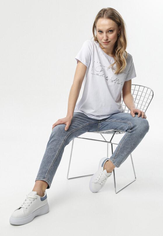 Biały T-shirt Pisimoni 4