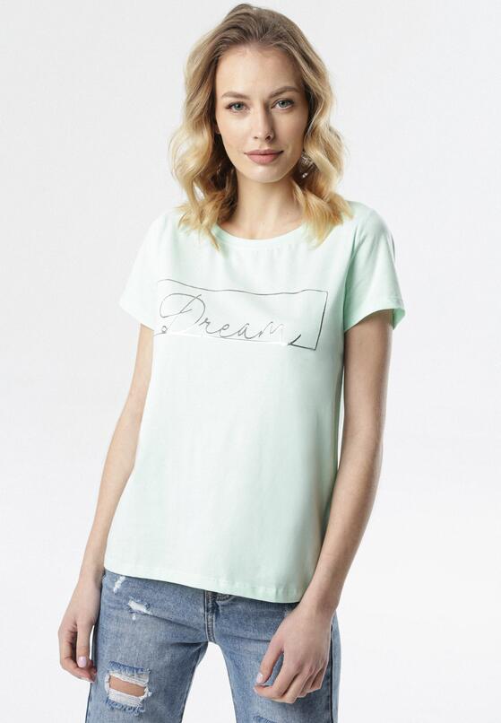 Miętowy T-shirt Pisimoni 1