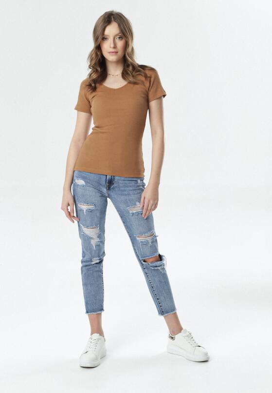 Brązowy T-shirt Blomsea 2
