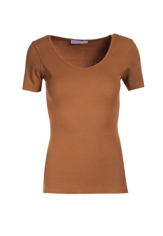 Brązowy T-shirt Blomsea 5