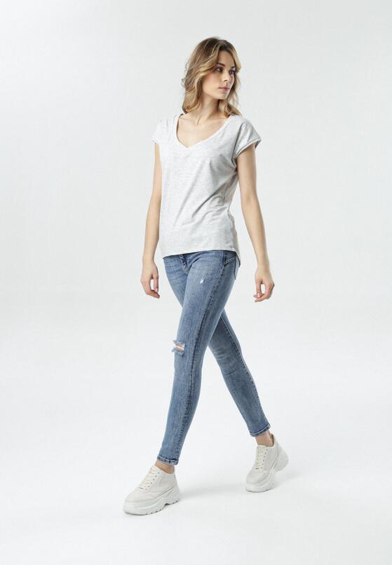 Jasnoszary T-shirt Luaphis 2