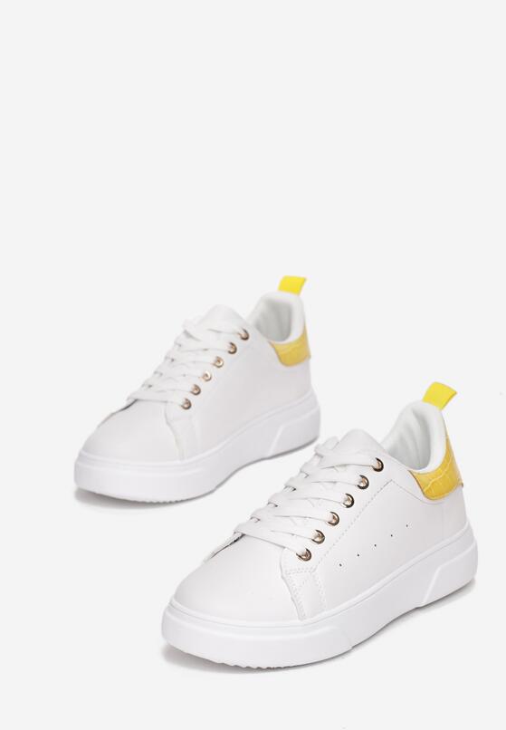 Biało-Żółte Sneakersy Sireireida 4