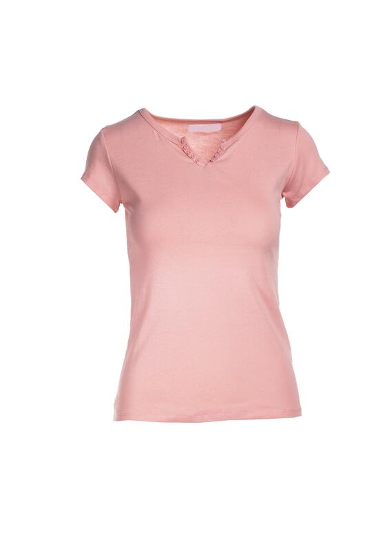 Jasnoróżowy T-shirt Mayanelle 5