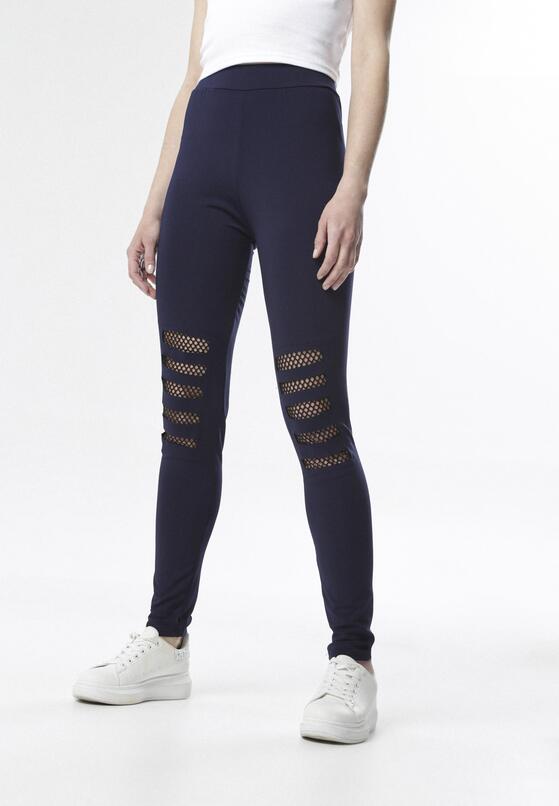 Granatowe Legginsy Perisia 1
