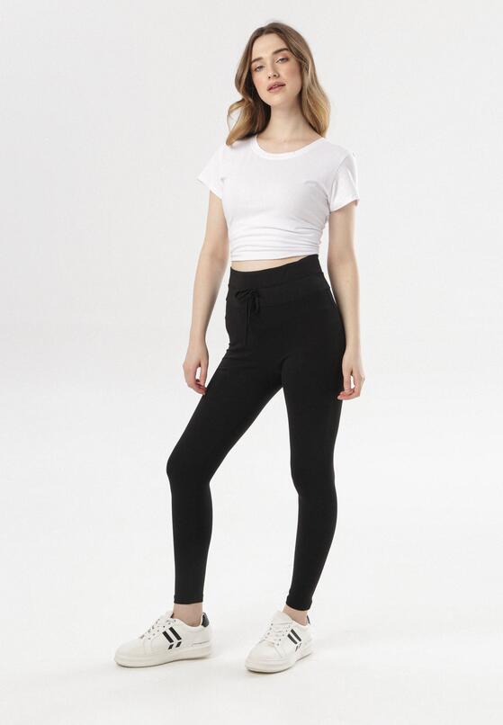 Czarne Legginsy Mariris 4