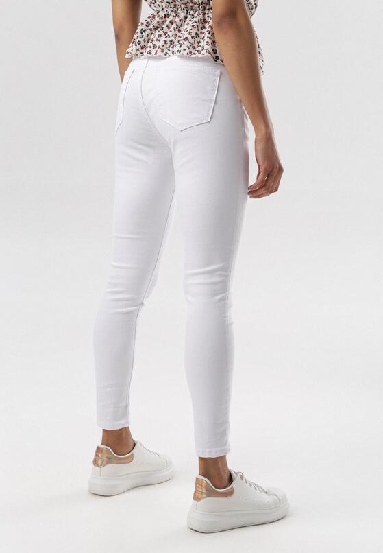 Białe Spodnie Skinny Oridella 3