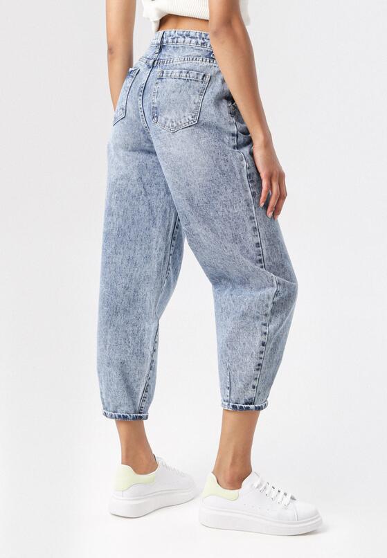 Niebieskie Jeansy Mom Fit Himethylia 3