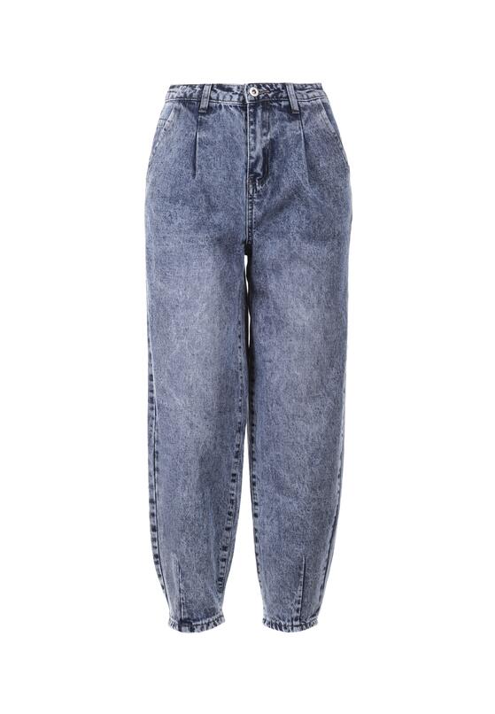 Niebieskie Jeansy Mom Fit Himethylia 5