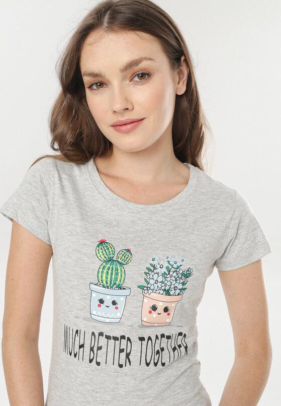 Jasnoszary T-shirt Saloronis 4