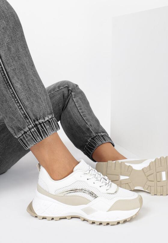 Beżowe Sneakersy Dorierissa 1