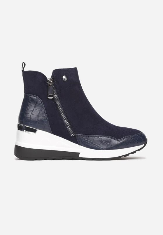Granatowe Sneakersy Meridelin 3