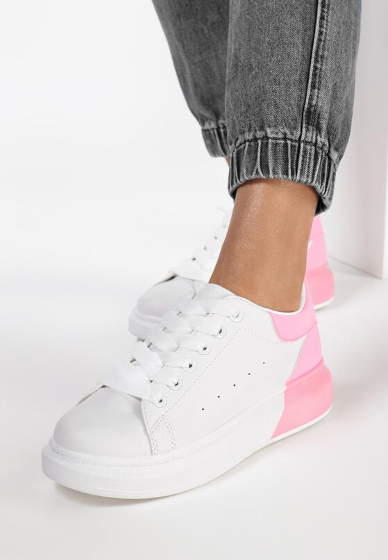 Biało-Różowe Sneakersy Idathise 2