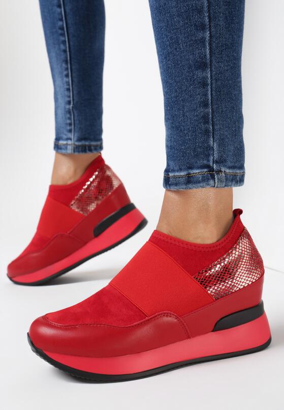 Czerwone Sneakersy Mapeloris 1