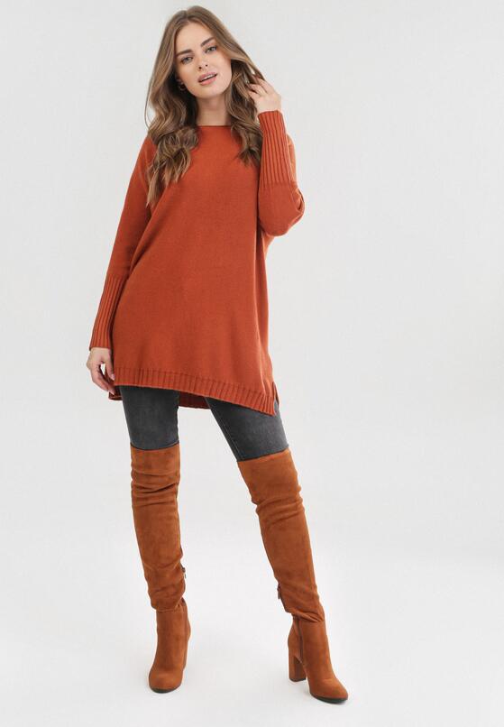 Brązowy Sweter Elinlisa 2