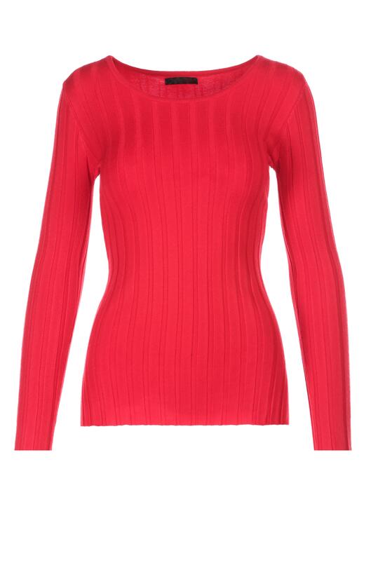 Czerwony Sweter Elineth 5