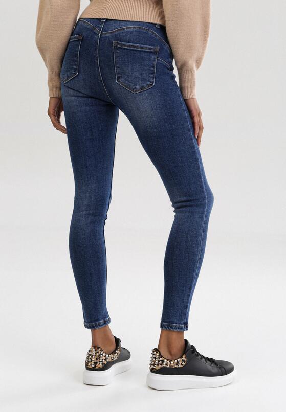 Niebieskie Jeansy Skinny Risnessa 3