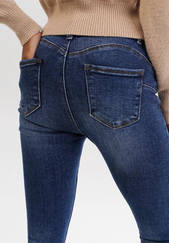 Niebieskie Jeansy Skinny Risnessa 4