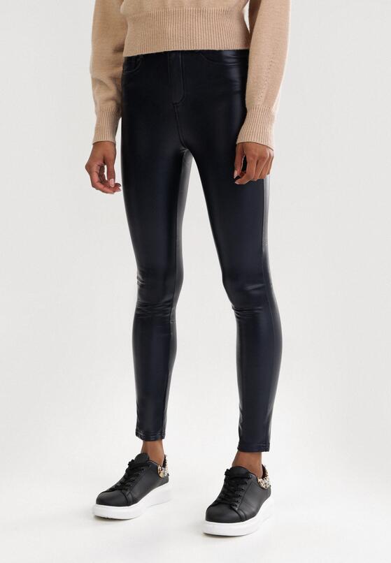 Granatowe Spodnie Push Up Elrinanya 1