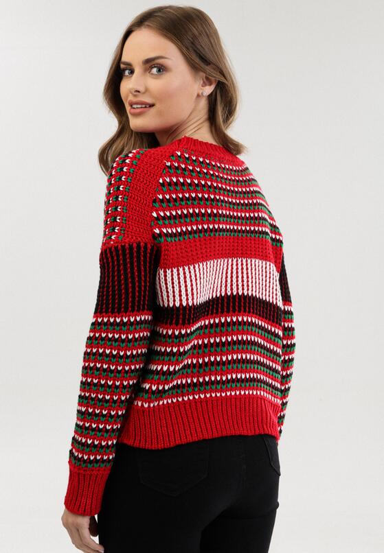 Czerwony Sweter Drenrelle 3
