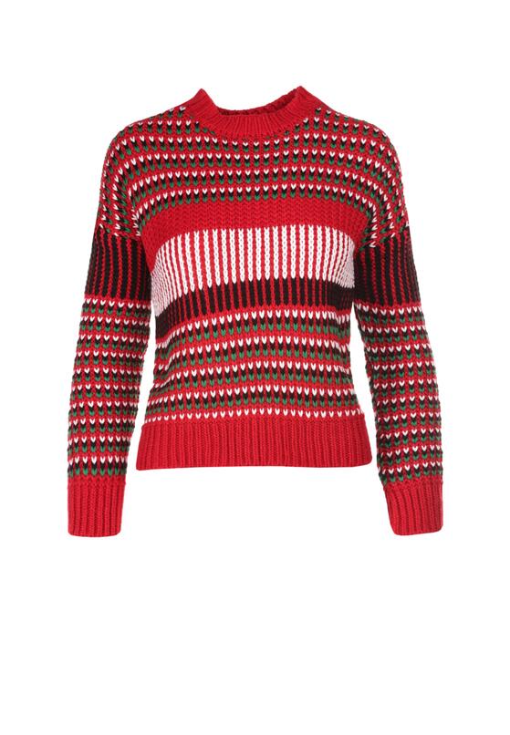 Czerwony Sweter Drenrelle 5