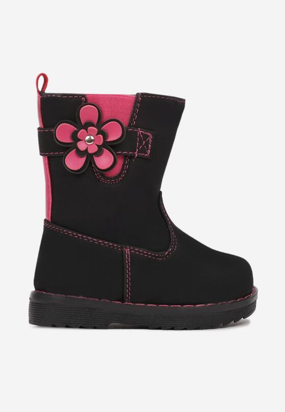 Czarno-Fuksjowe Botki Skyridge 1