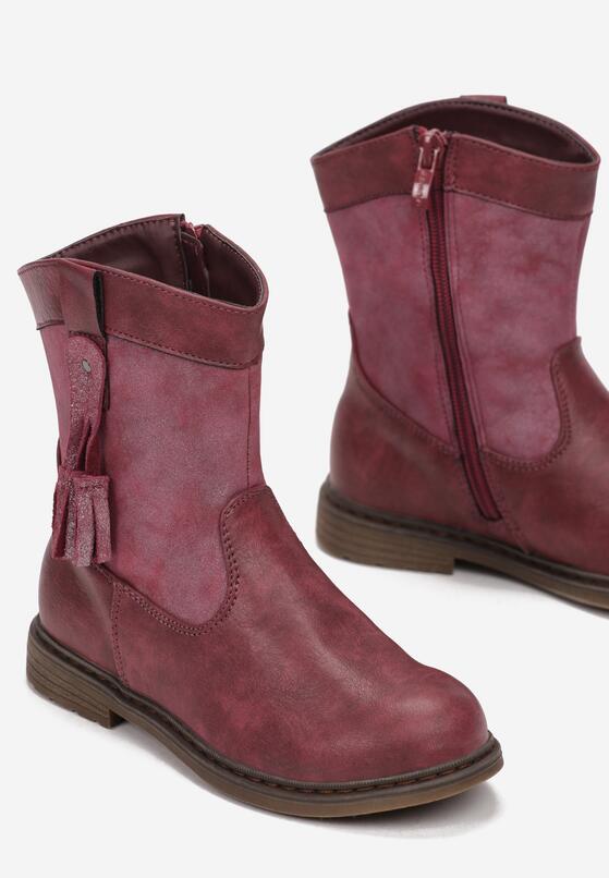 Bordowe Botki Sugarvine 3