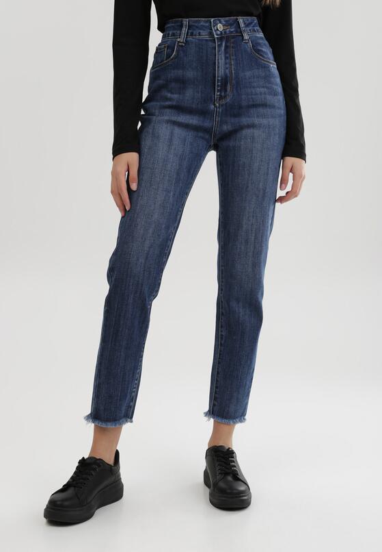 Niebieskie Jeansy Straight Jinthion 1