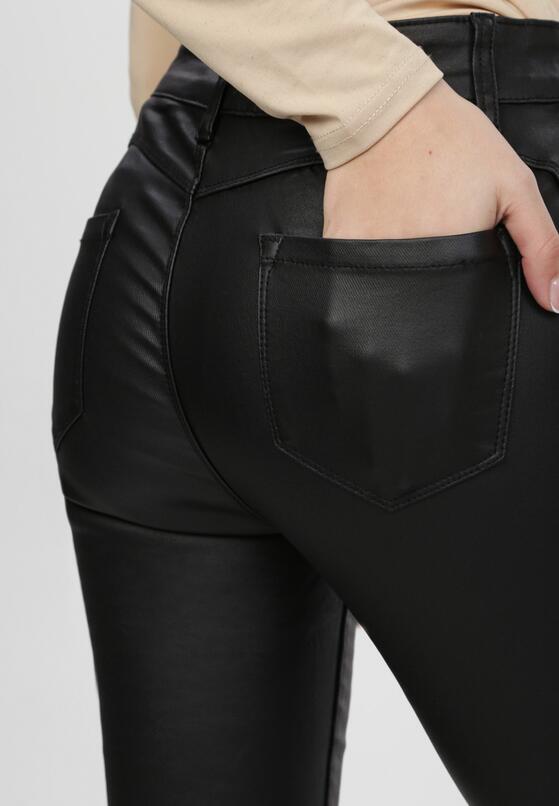 Czarne Spodnie Skinny Sharnila 5