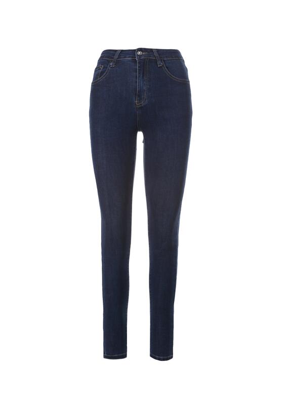 Granatowe Jeansy Skinny Cloudyspice 6