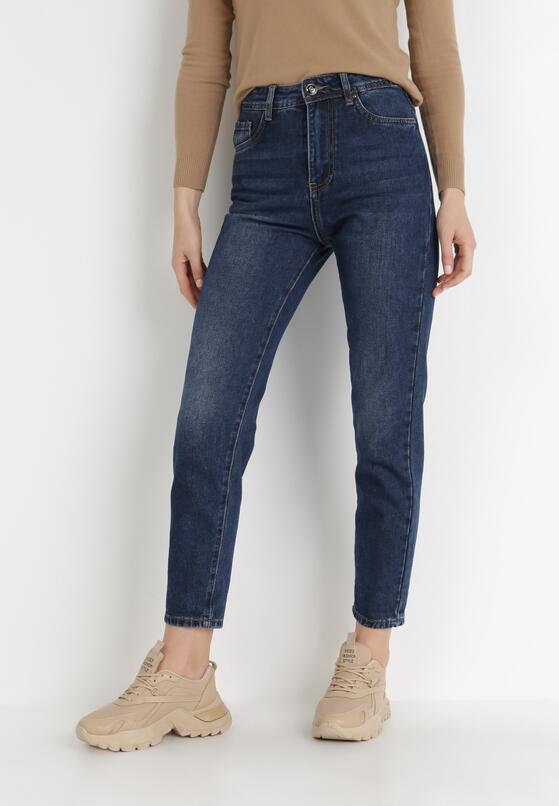 Granatowe Jeansy Slouchy Broombutter 1