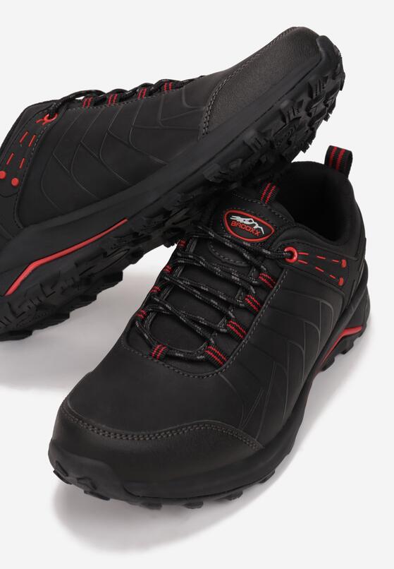 Czarno-Czerwone Buty Sportowe Physanos 3
