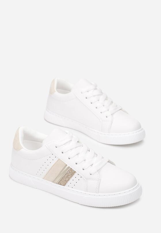 Biało-Beżowe Buty Sportowe Echiteia 4