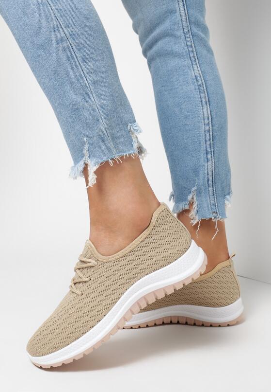 Beżowe Buty Sportowe Corderinia 2