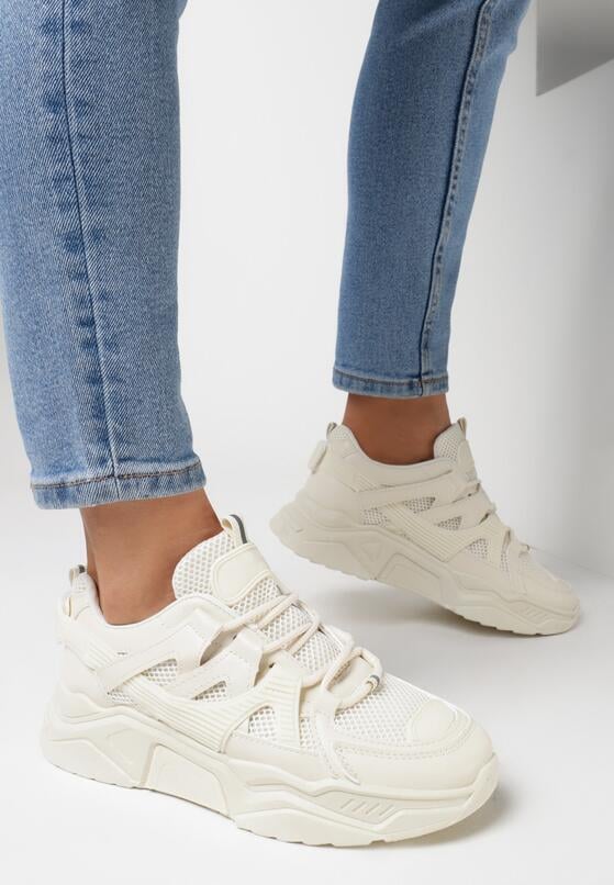 Beżowe Sneakersy Wilhelmina 1