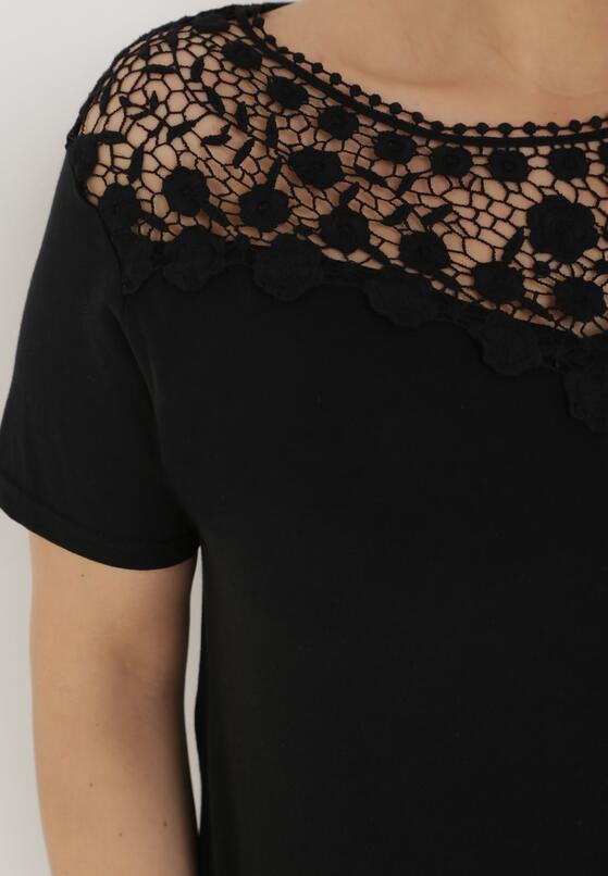 Czarny T-shirt Zeuxose 5