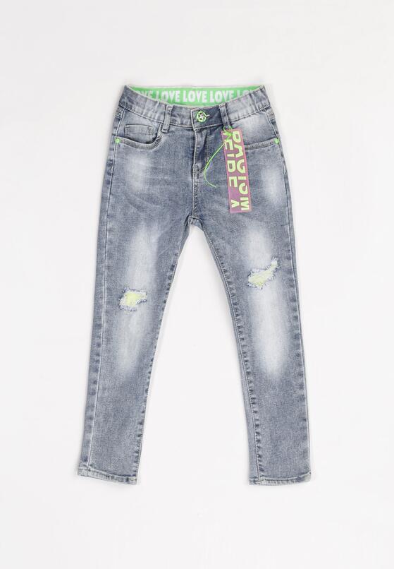 Niebiesko-Zielone Jeansy Emilisa 1