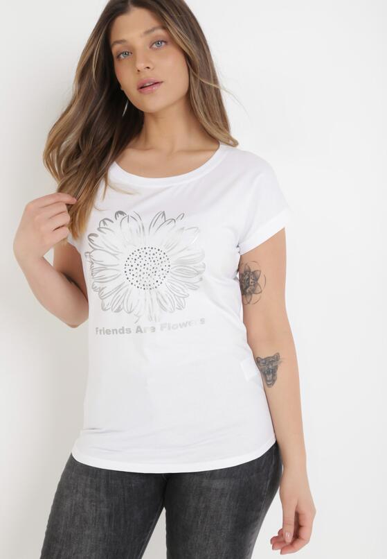 Biały T-shirt Cayetlin 4