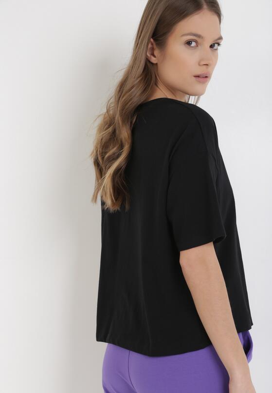 Czarny T-shirt Qiquinal 3
