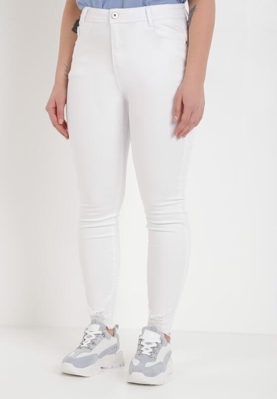 Białe Spodnie Skinny Genimere 3