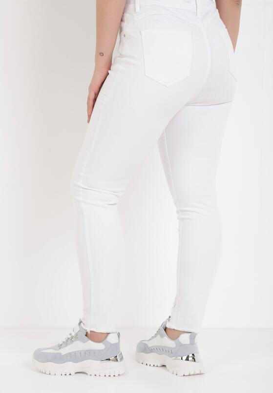 Białe Spodnie Skinny Genimere 4