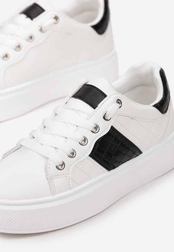 Biało-Czarne Sneakersy Gzrel 5