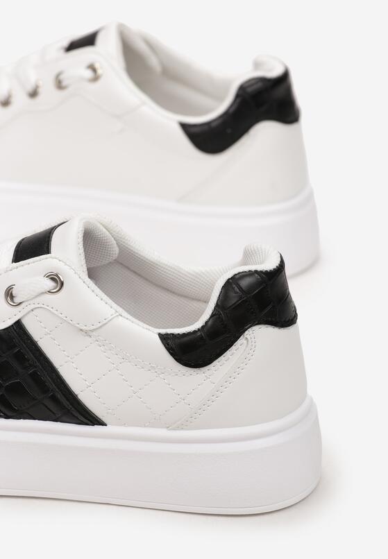 Biało-Czarne Sneakersy Gzrel 6