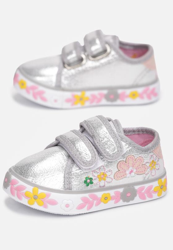 Srebrne Tenisówki Diomora 3