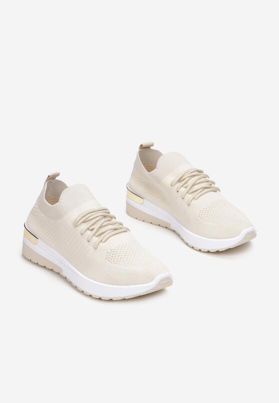 Beżowe Buty Sportowe Kaigune 4