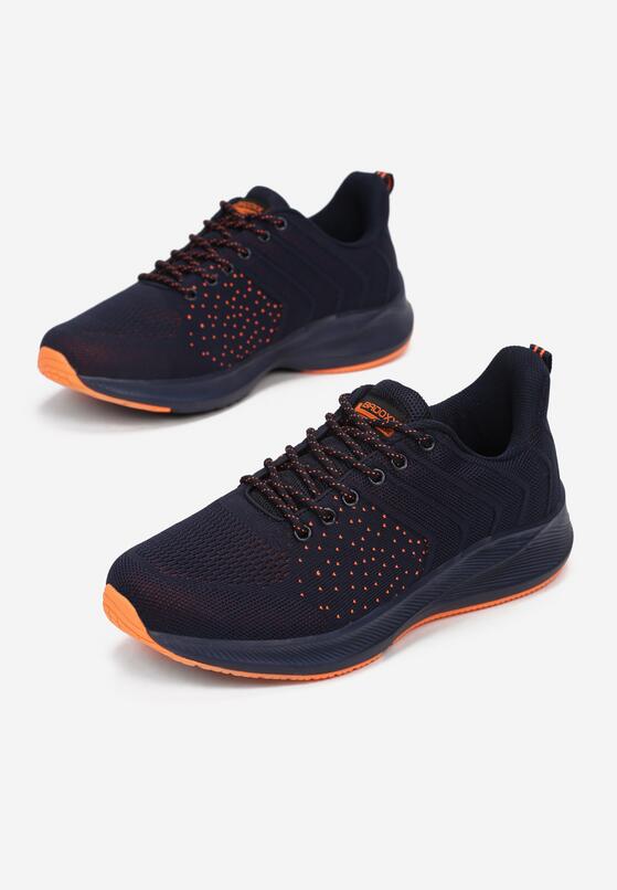 Pantofi sport Bleumarin cu portocaliu 2
