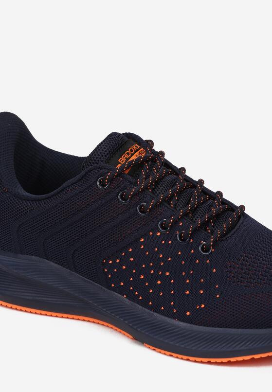 Pantofi sport Bleumarin cu portocaliu 4
